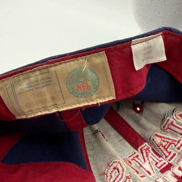 New York Giants NY Embroidered Baseball Cap Adjustable Blue & Red - Picture 7 of 9